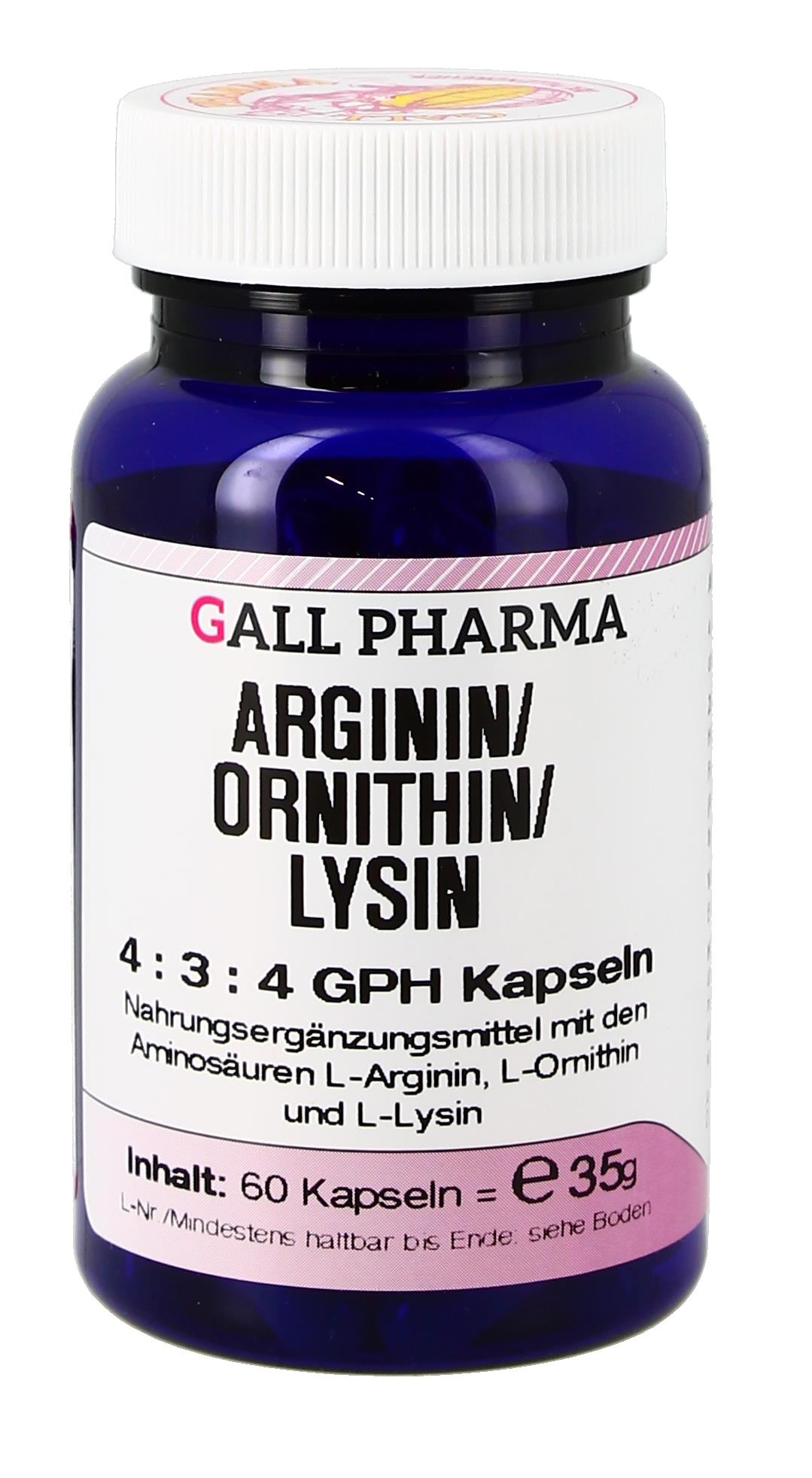 Arginin/Ornithin/Lysin 4:3:4 GPH Kapseln
