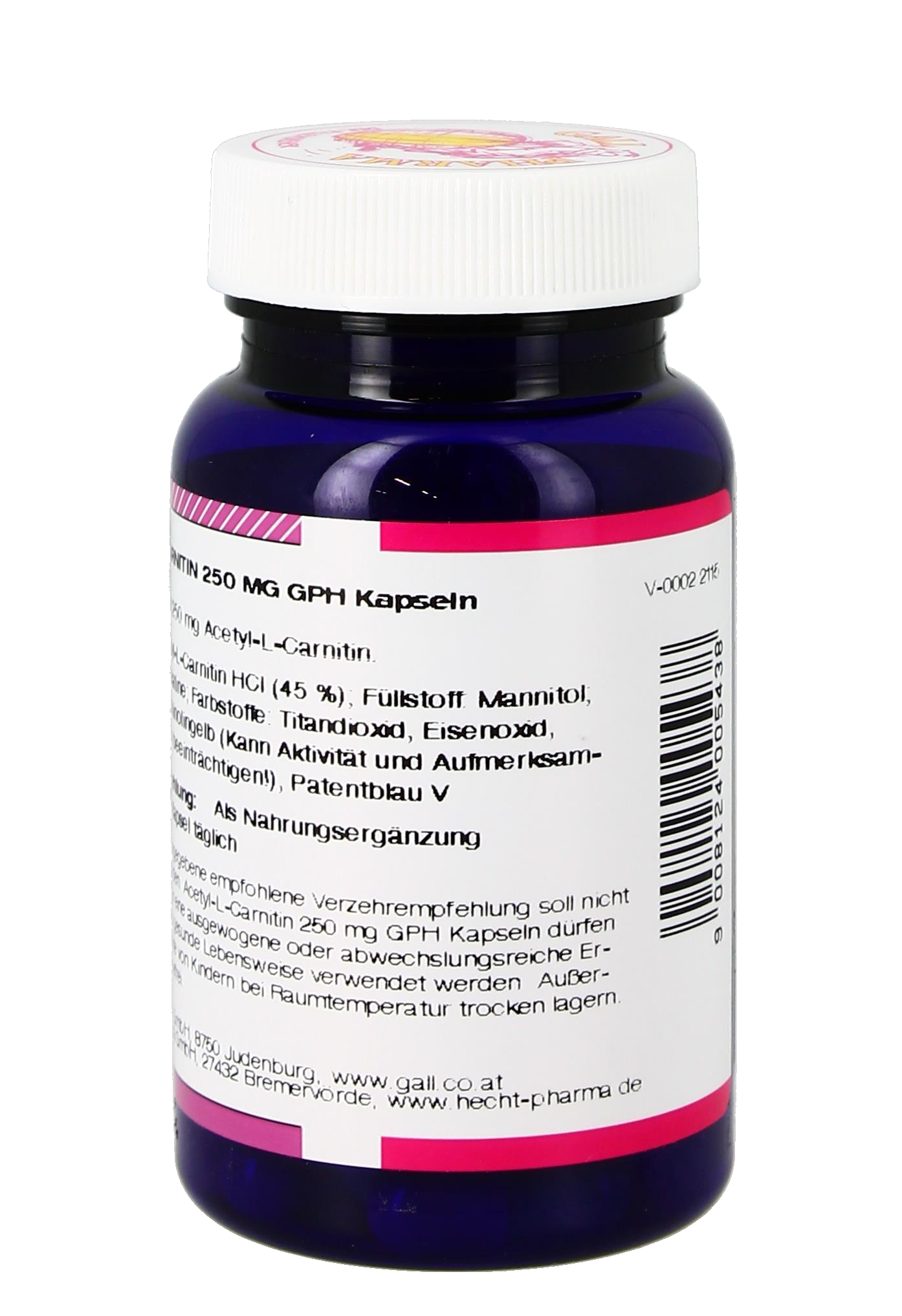 Acetyl-L-Carnitin 250 mg Kapseln 30 St.