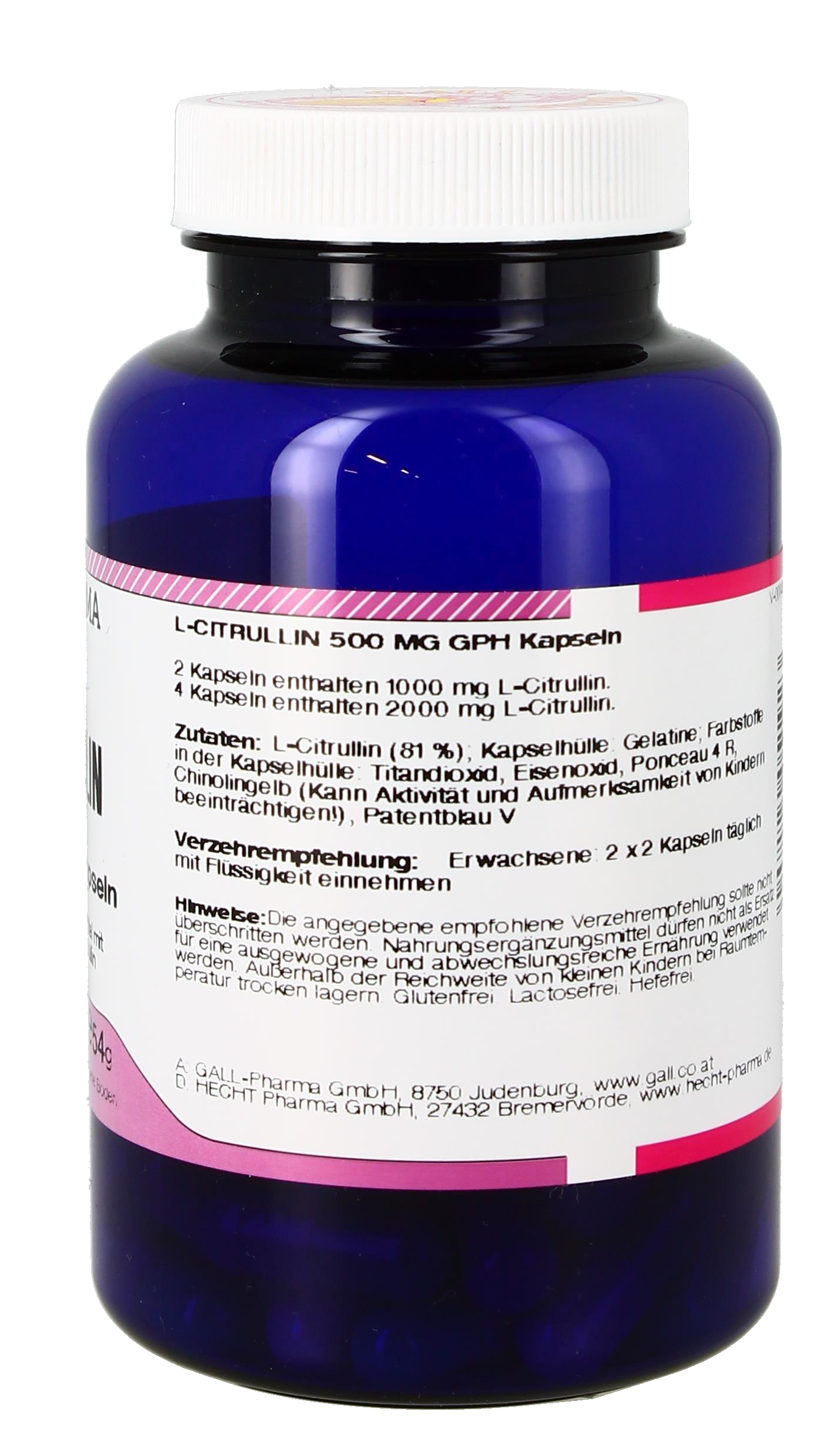L-Citrullin 500 mg GPH Kapseln