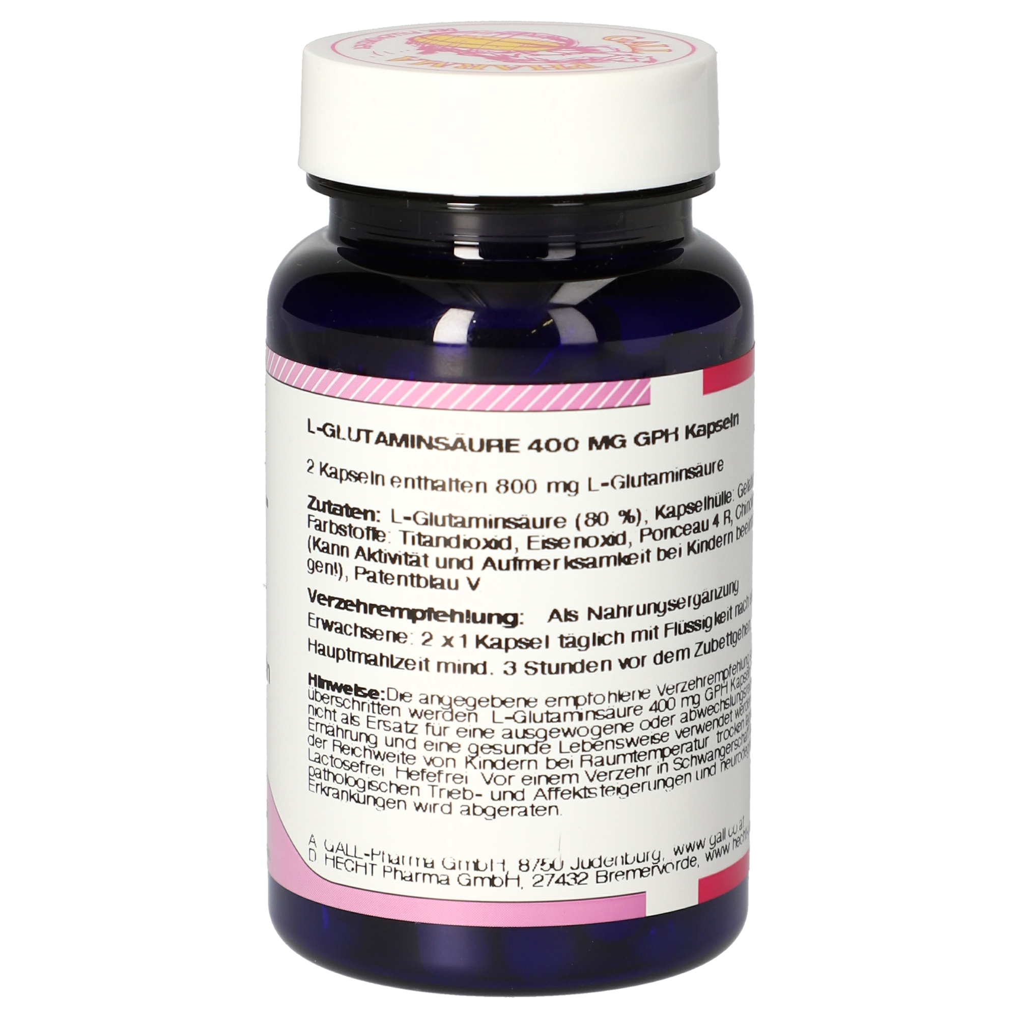 L-Glutaminsäure 400 mg GPH Kapseln
