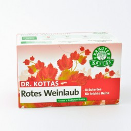Dr. Kottas Rotes Weinlaub mit Pfefferminze Filterbeutel 20 St.